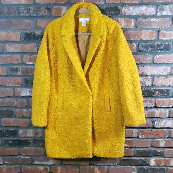 Magaschoni Jackets & Coats Magaschoni Mustard Yellow Doublebreasted